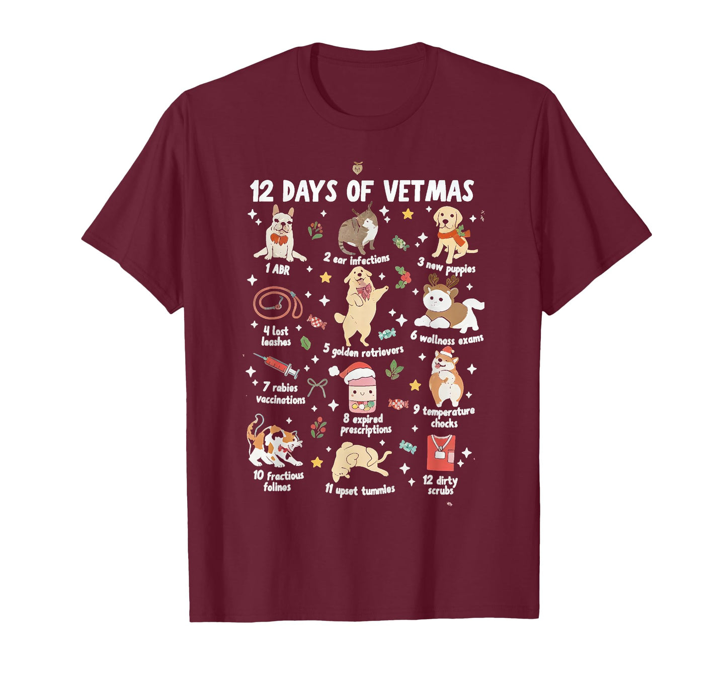 Christmas Veterinarian Veterinary Medicine Vet Tech Xmas Vet T-Shirt