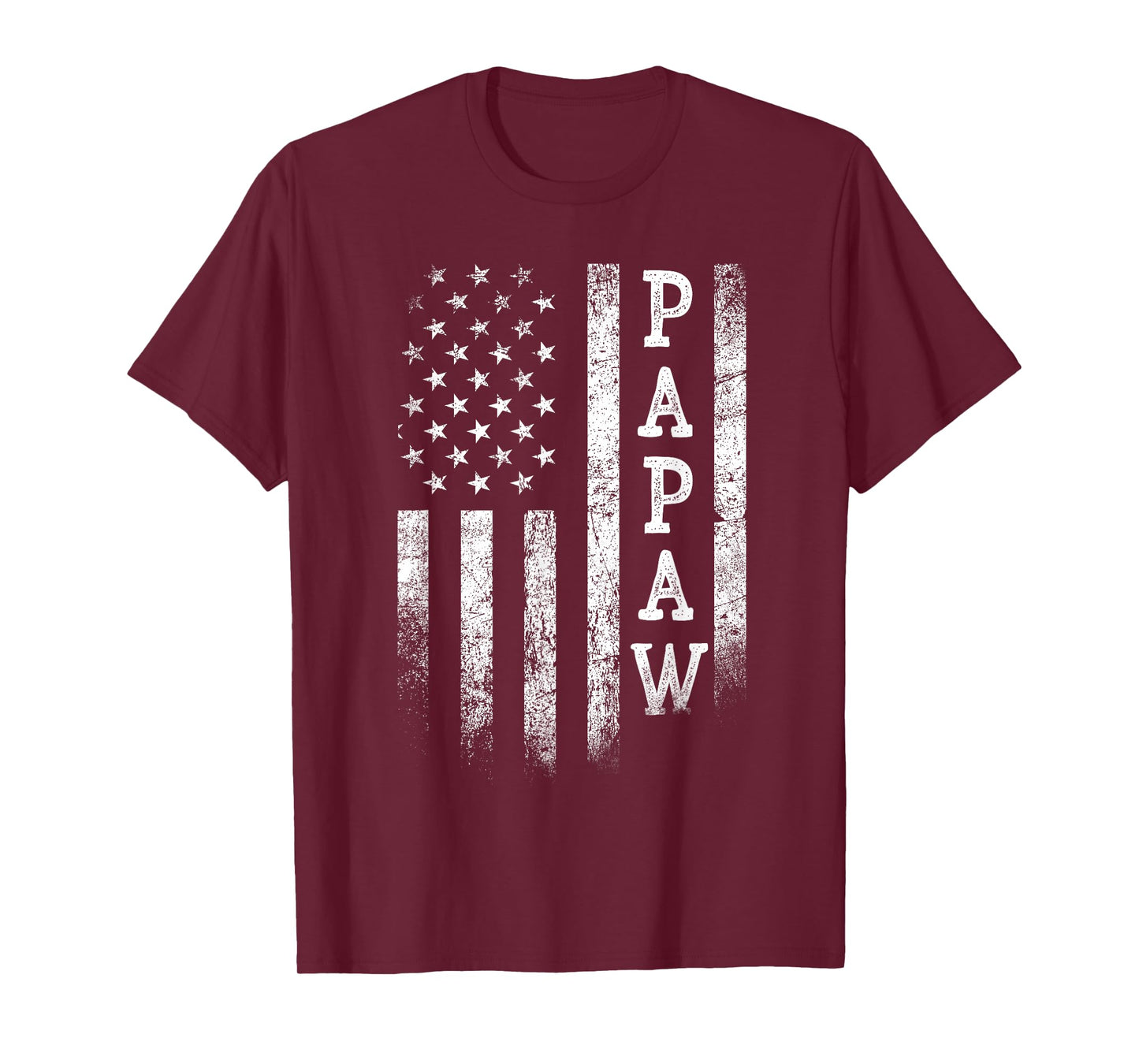 Papaw American Flag Papaw Gifts Patriotic Father's Day T-Shirt