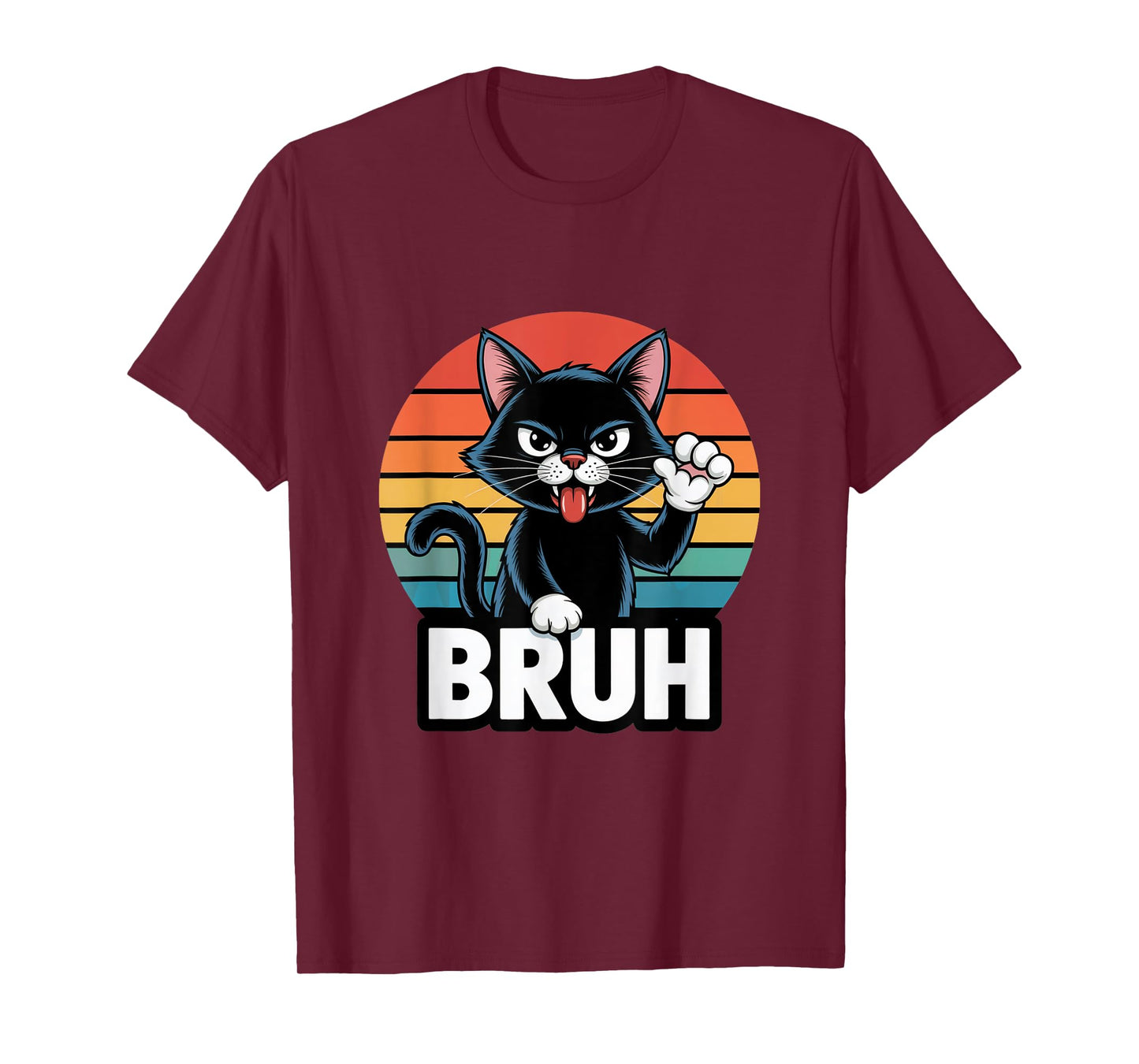 Bruh Cat Funny Meme for Boys, Girls & Teens T-Shirt