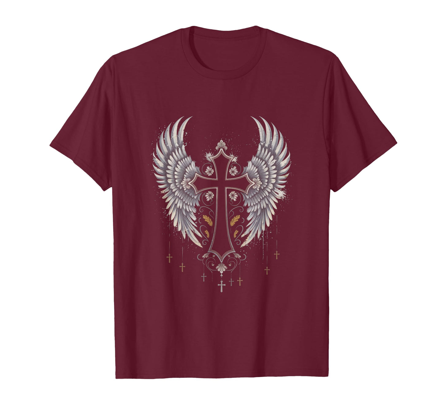 Jesus Cross Christian Angelic Wings Angel wings T-Shirt