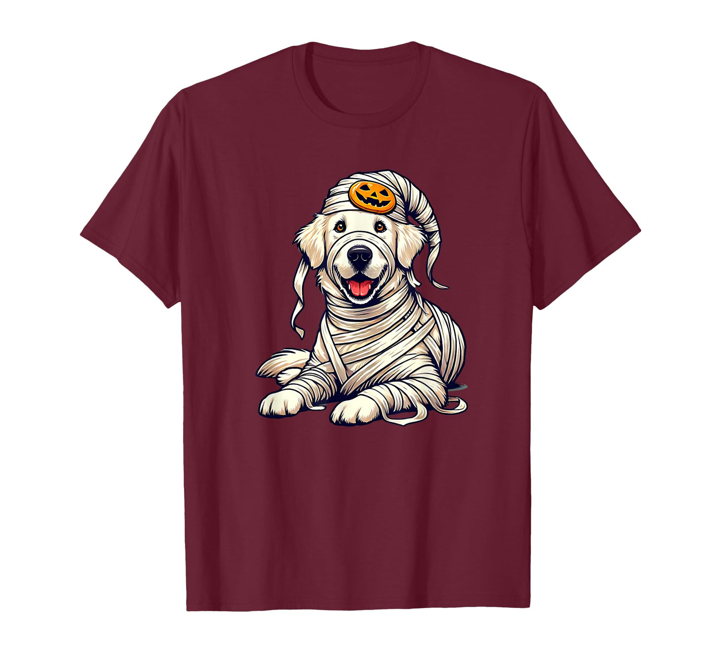Halloween English Cream Golden Retriever Dog Cute Puppy T-Shirt