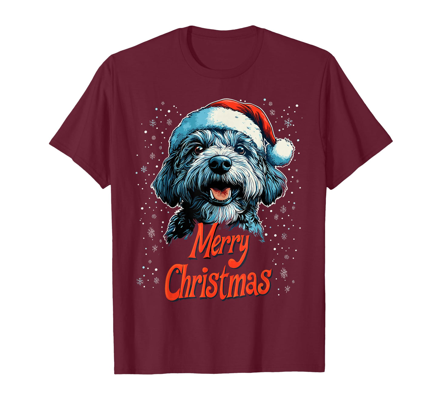 Funny Doodle Santa Merry Christmas Goldendoodle Lover Pajama T-Shirt