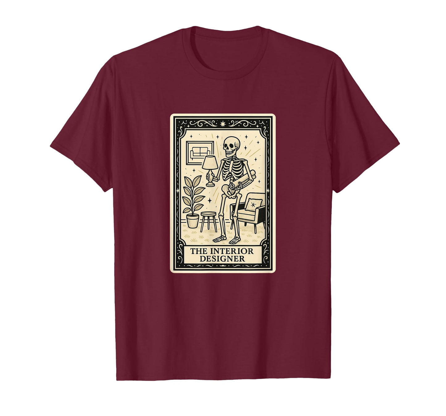 The Interior Designer Tarot Card - Spooky Gothic Design Home T-Shirt