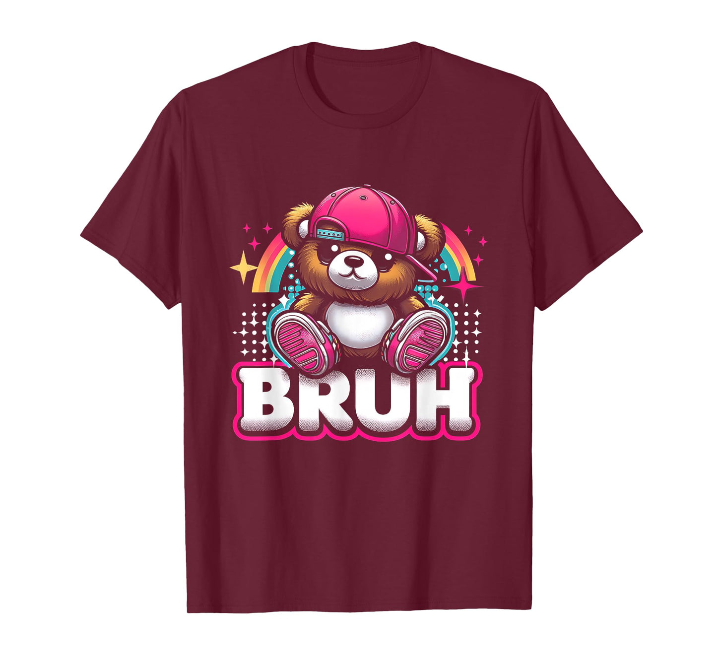 Hip Hop Teddy Bear Bruh Meme Saying Teen Humor T-Shirt