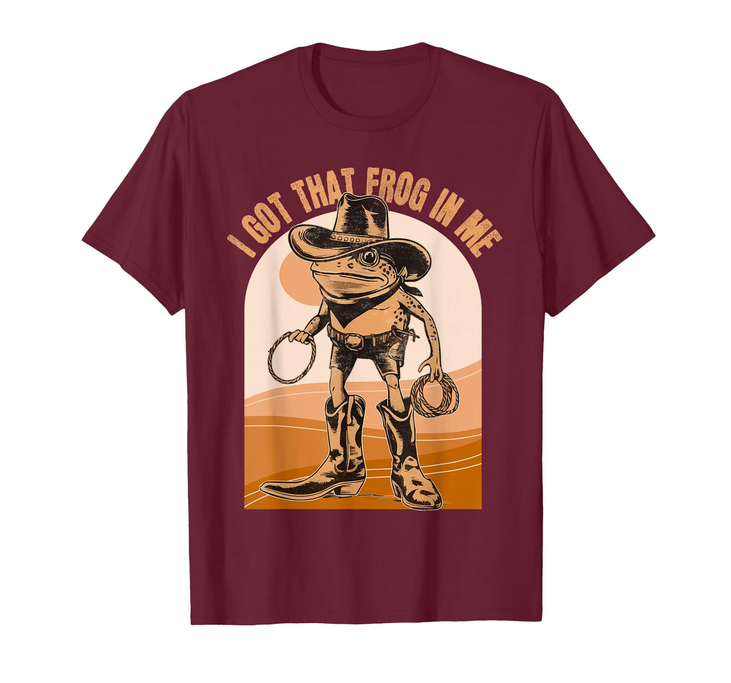 I Got That Frog in Me Meme Cowboy Funny Frog T-Shirt