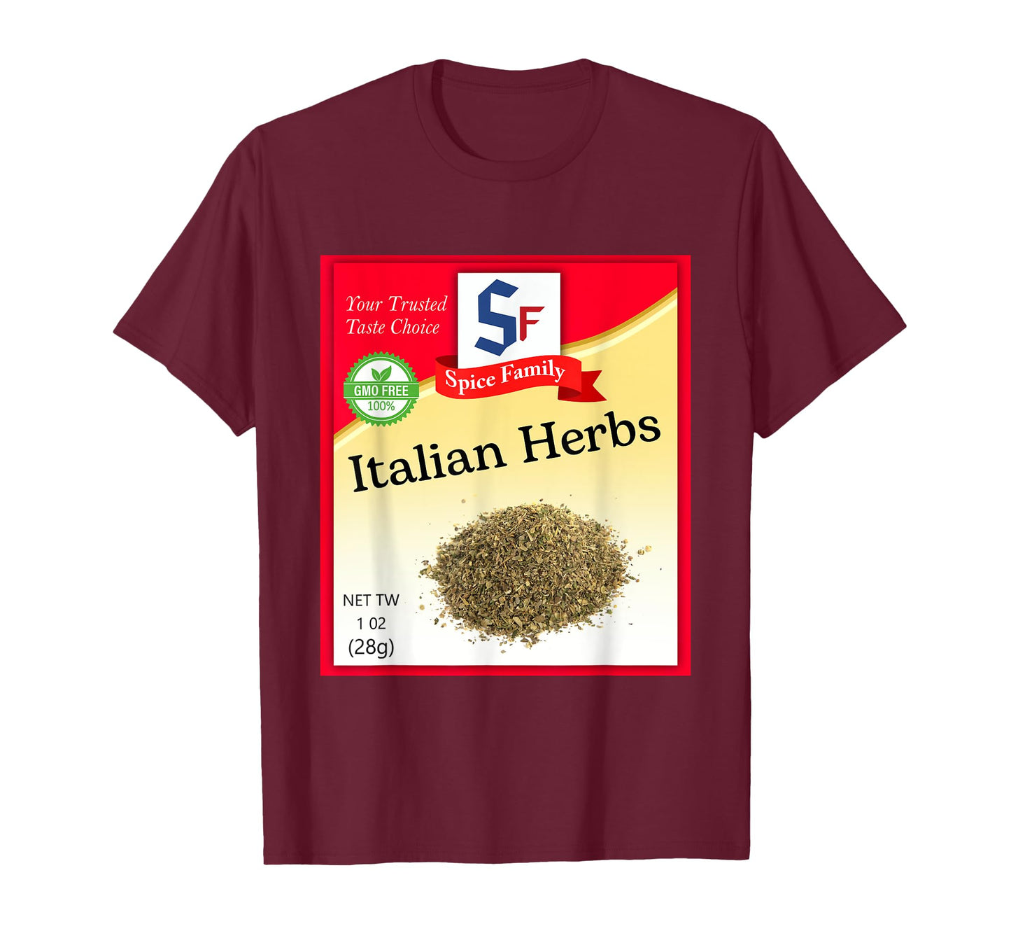 Italian Herbs Condiment Costume Holiday Spice Group Costumes T-Shirt