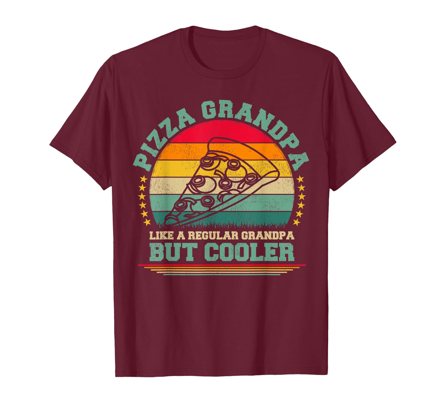 Pizza Lover Funny Vintage Pizza Grandpa Father's Day T-Shirt