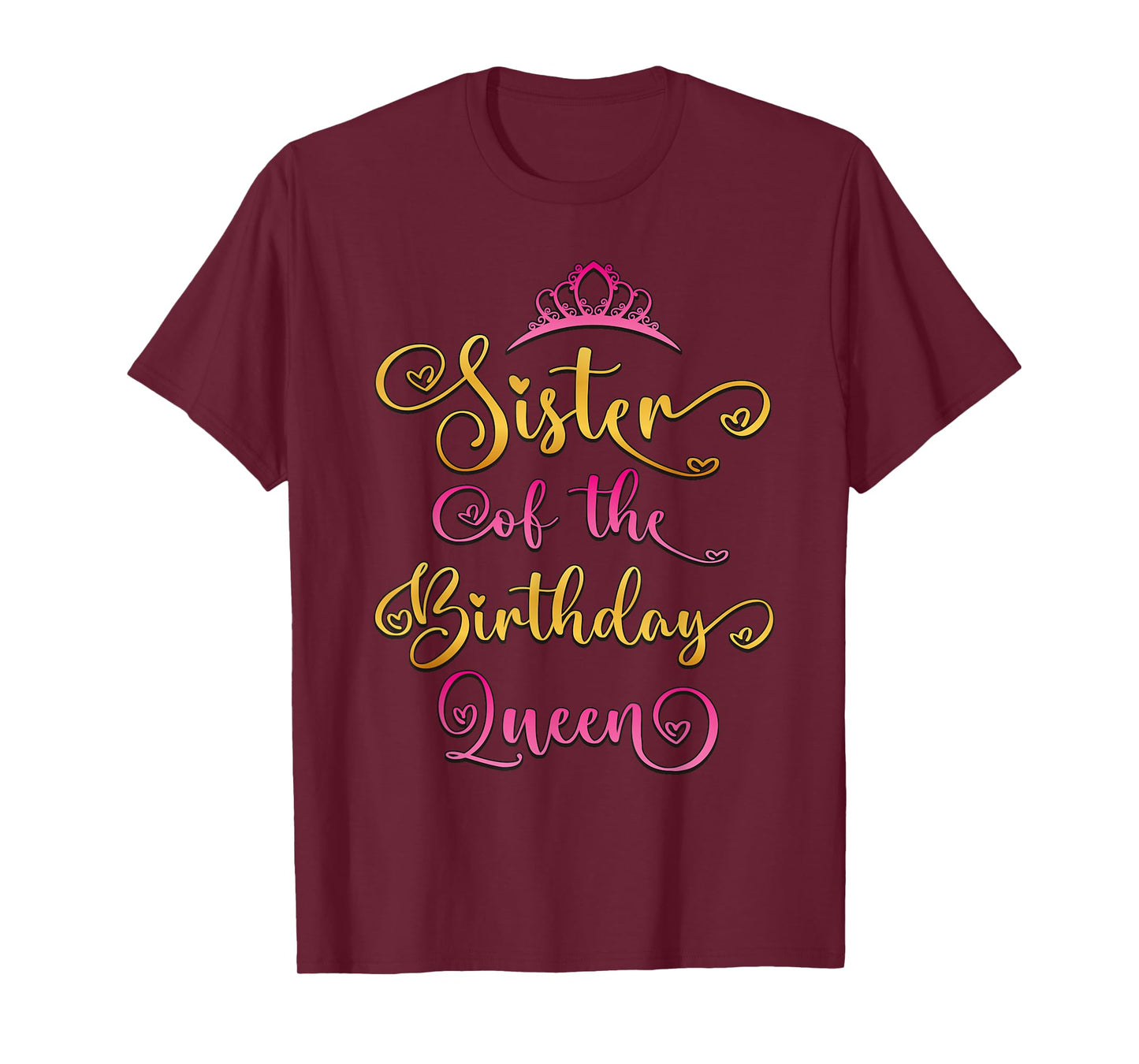 Sister Of The Birthday Queen Bday Party T-Shirt