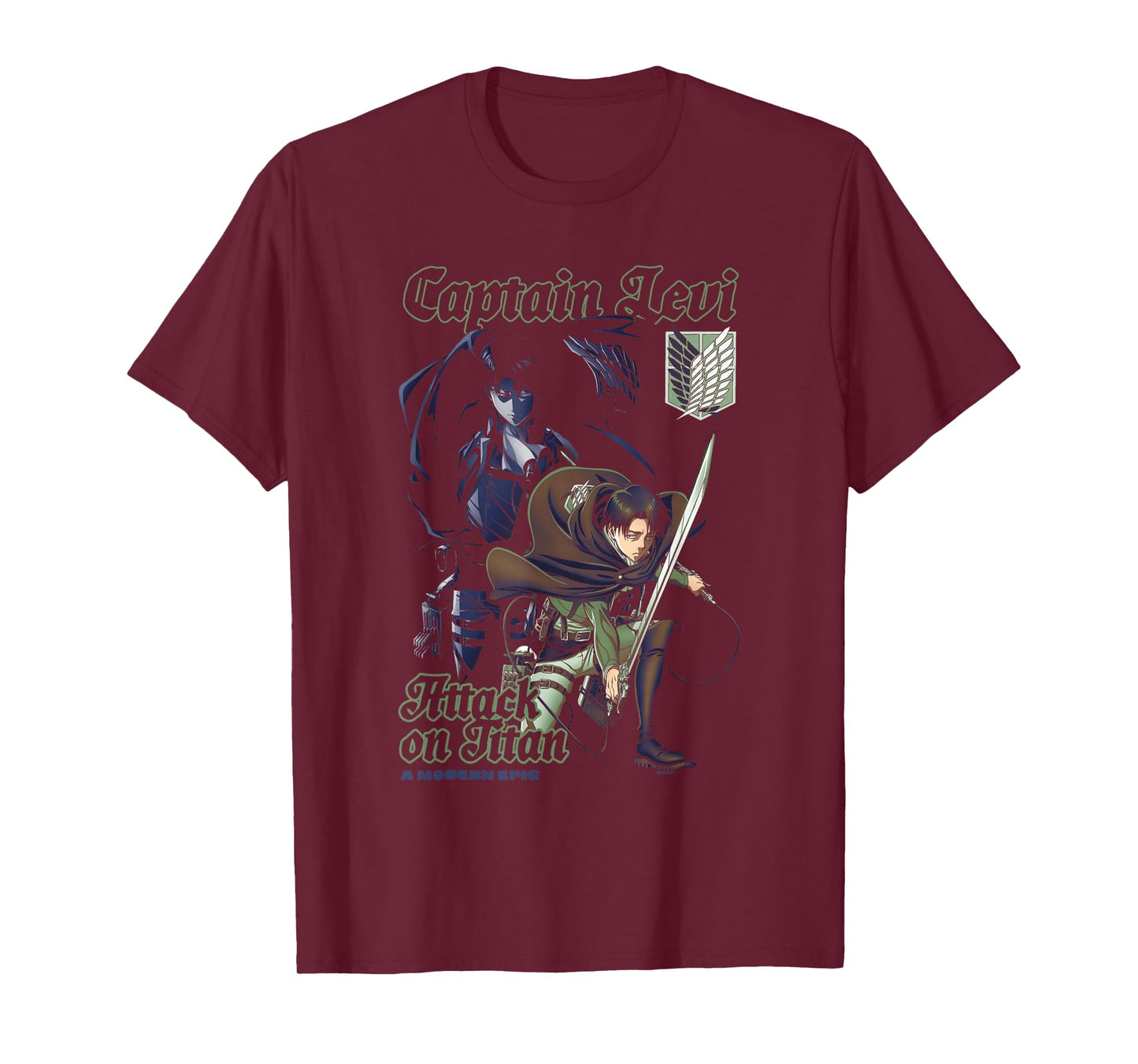 Attack on Titan A Modern Epic Captain Levi Collage Anime T-Shirt