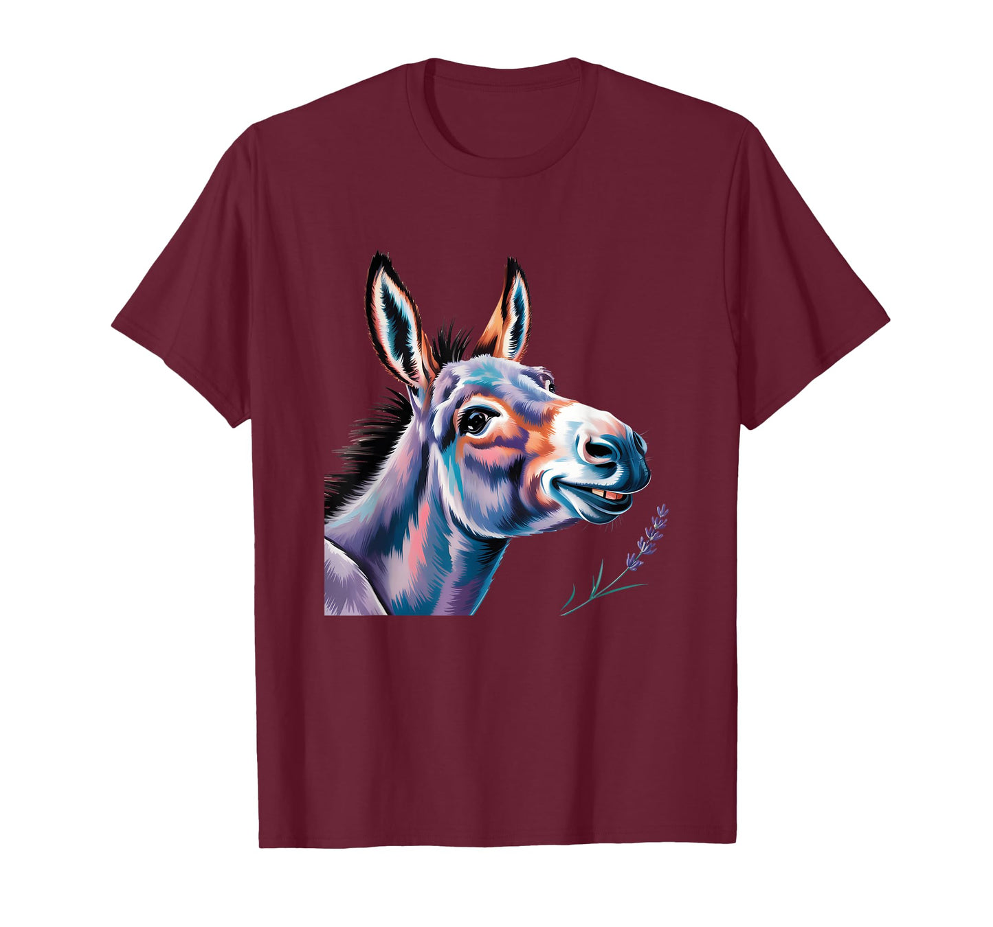 Funny Donkey Art Donkey Head Smile Eagerly Donkey Lover T-Shirt