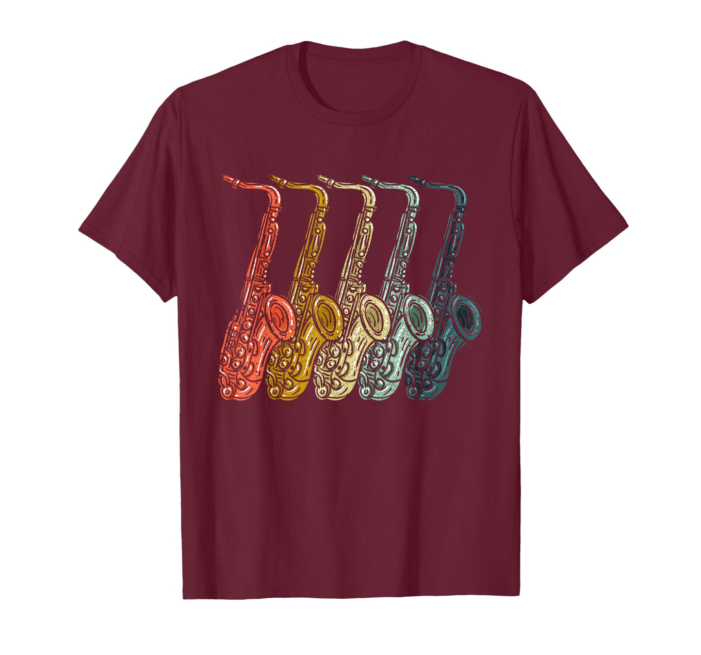 Vintage Saxophone Design For Men Women Sax Lover Saxophonist T-Shirt