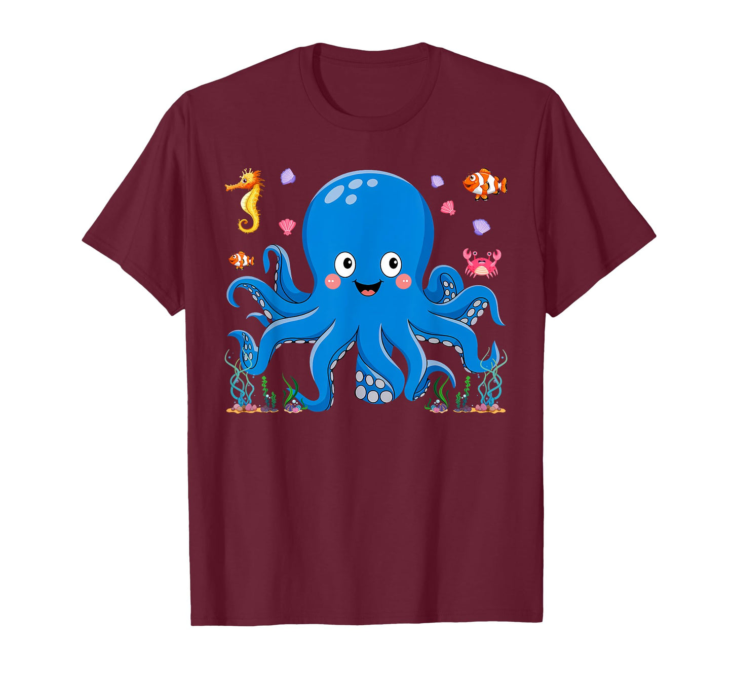 Cute Girls and Boys Octopus T-Shirt