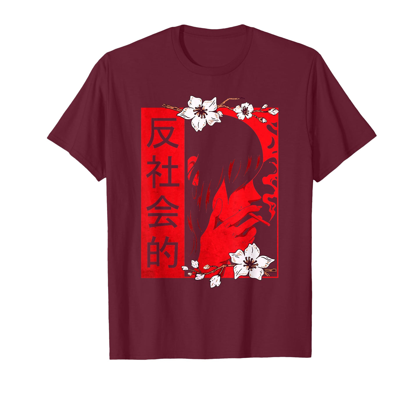 Soft Grunge Aesthetic Antisocial Sad Anime Girl Harajuku T-Shirt