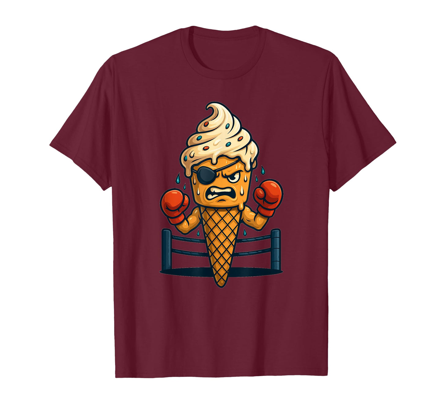 Funny Boxing Ice Cream Costume for Vacation T-Shirt