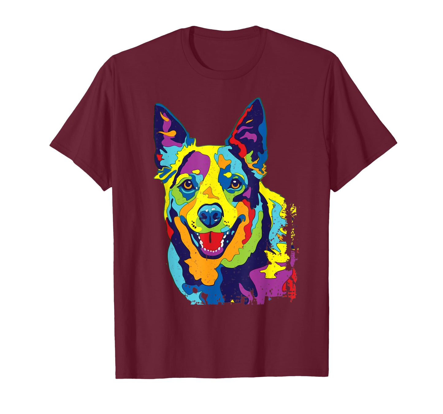 Cattle Dog Shirt Funny Australian Cattle Dog Pop-Art Shirt T-Shirt for Men Women Girls Kids