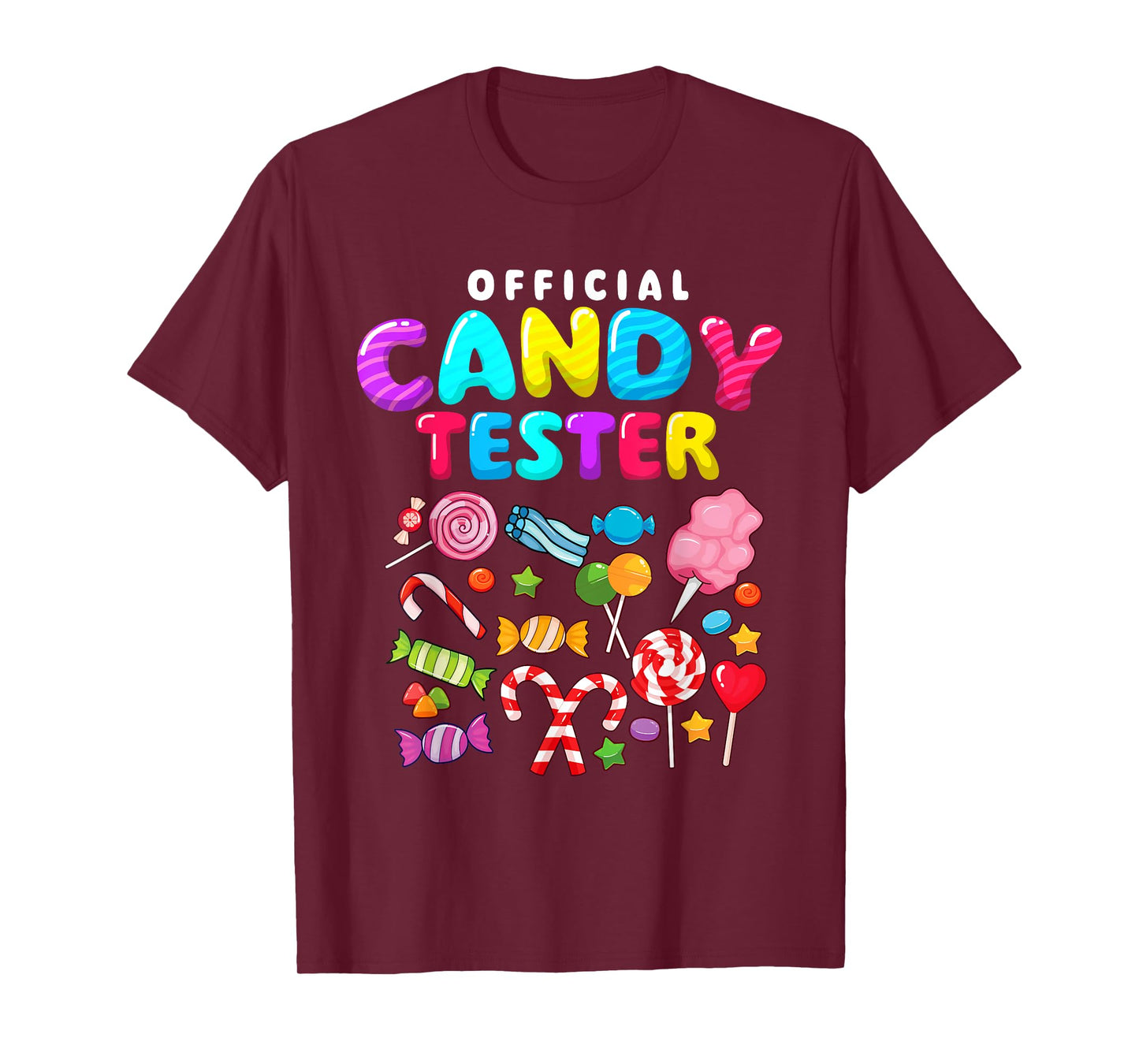 Official Candy Tester - Lollipop Candy Lovers Sweets T-Shirt