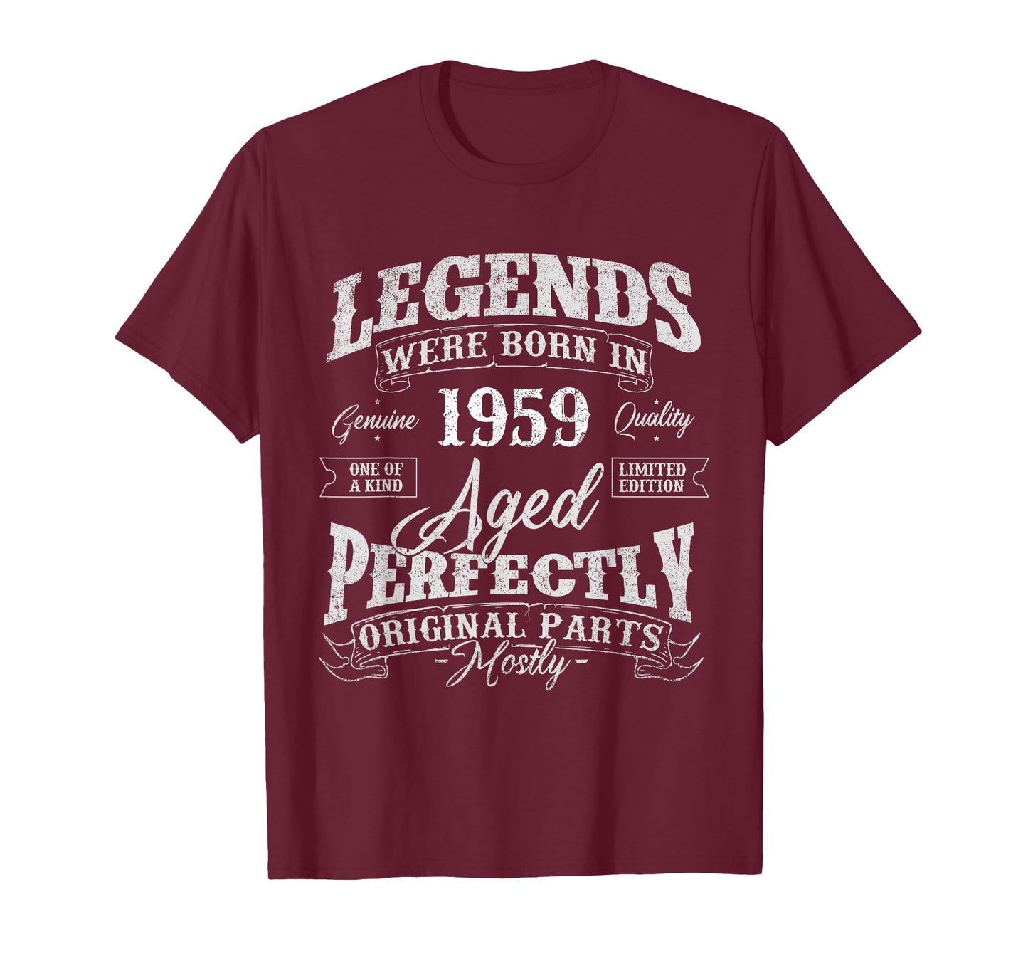 Legends Were Born In 1959 Year Of Birth Birthday T-Shirt
