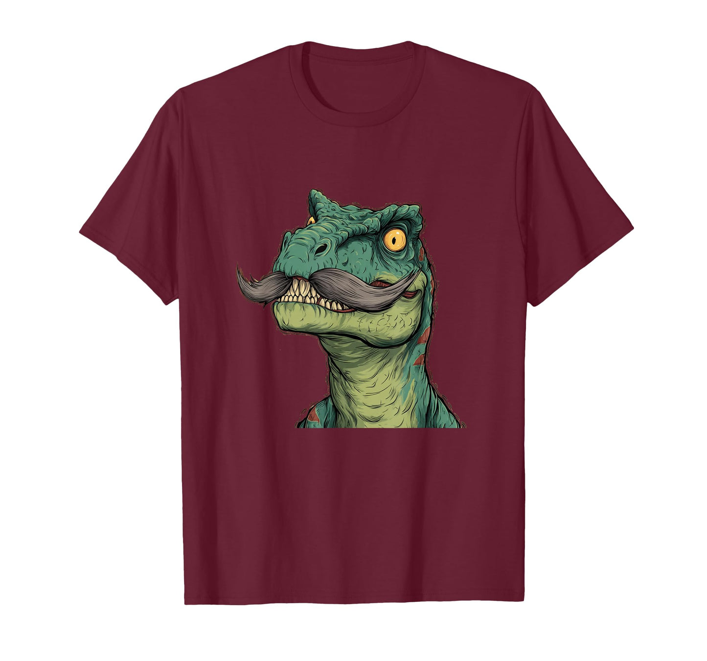 Dinosaur Mustache Look for Boys and Girls T-Shirt