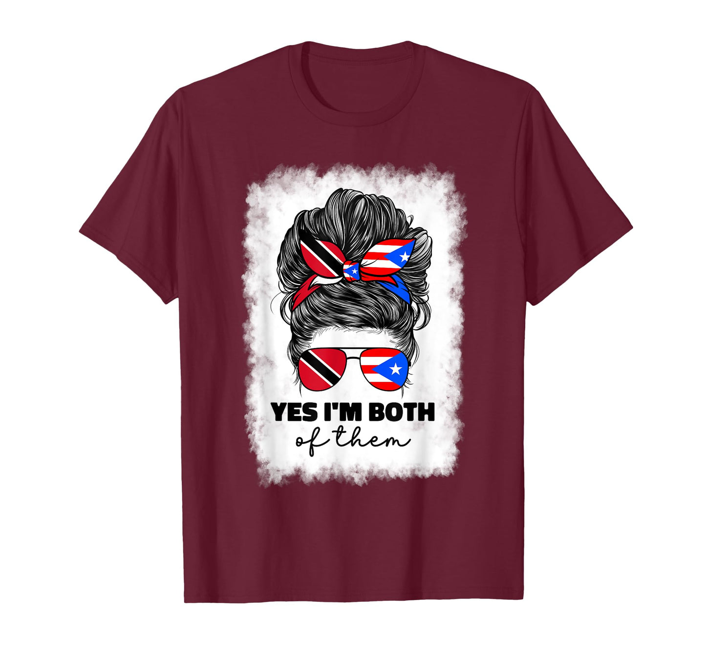Trinidad And Puerto Rican Rico Flag Trinidadian Girl Women T-Shirt
