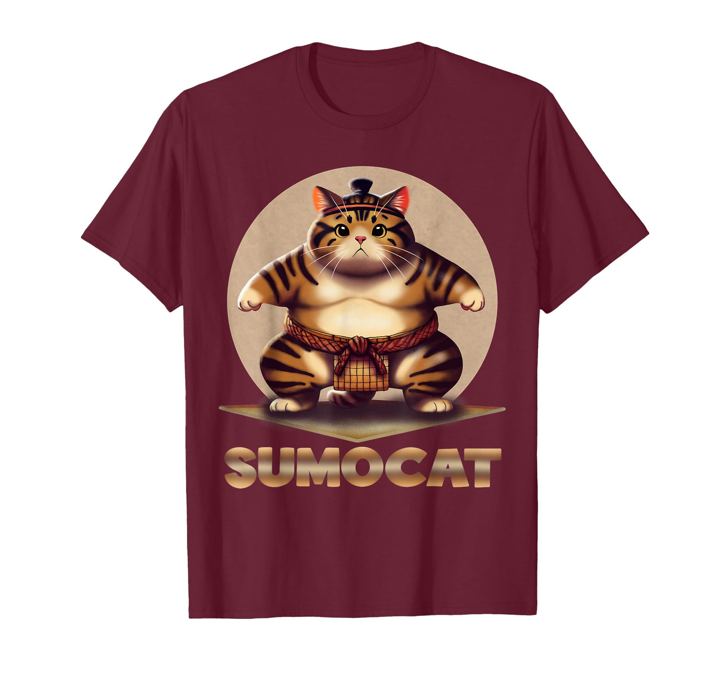 Funny Sumo Cat: Japanese Art T-Shirt