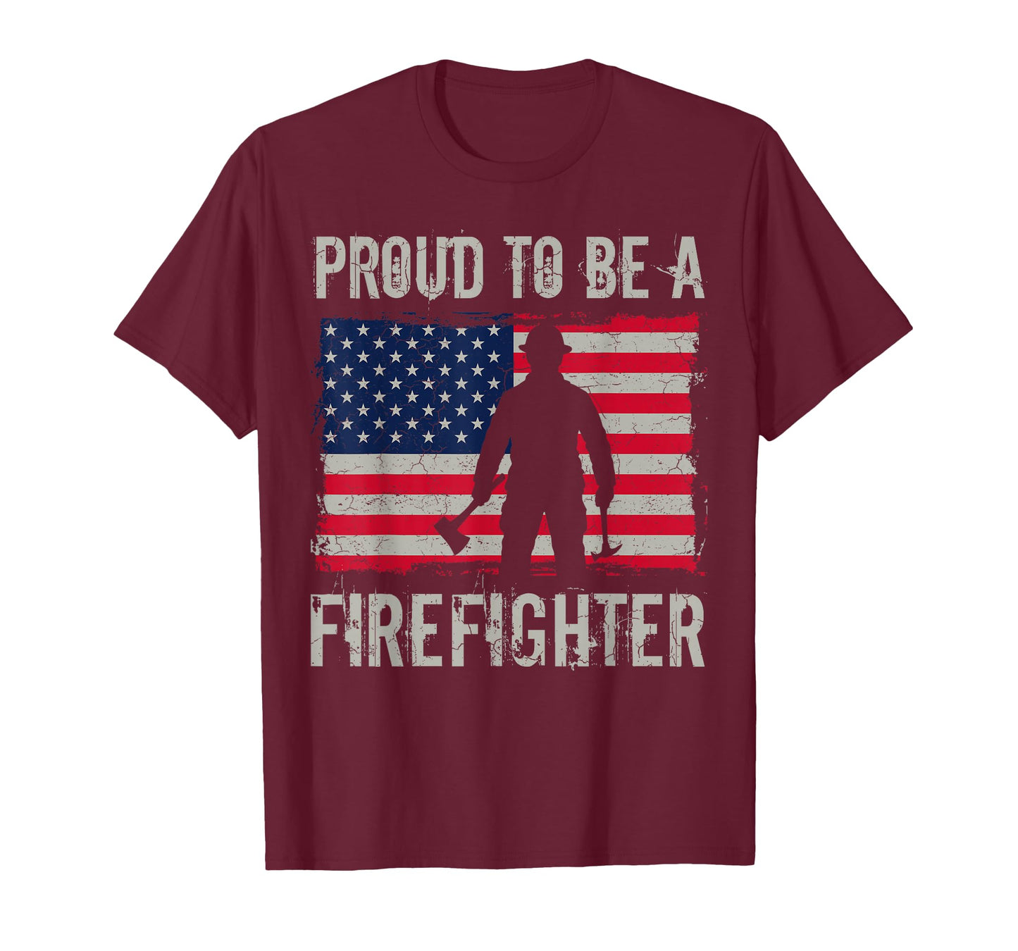 Proud to Be A Firefighter Fire Truck Firemen Fire Rescuer T-Shirt