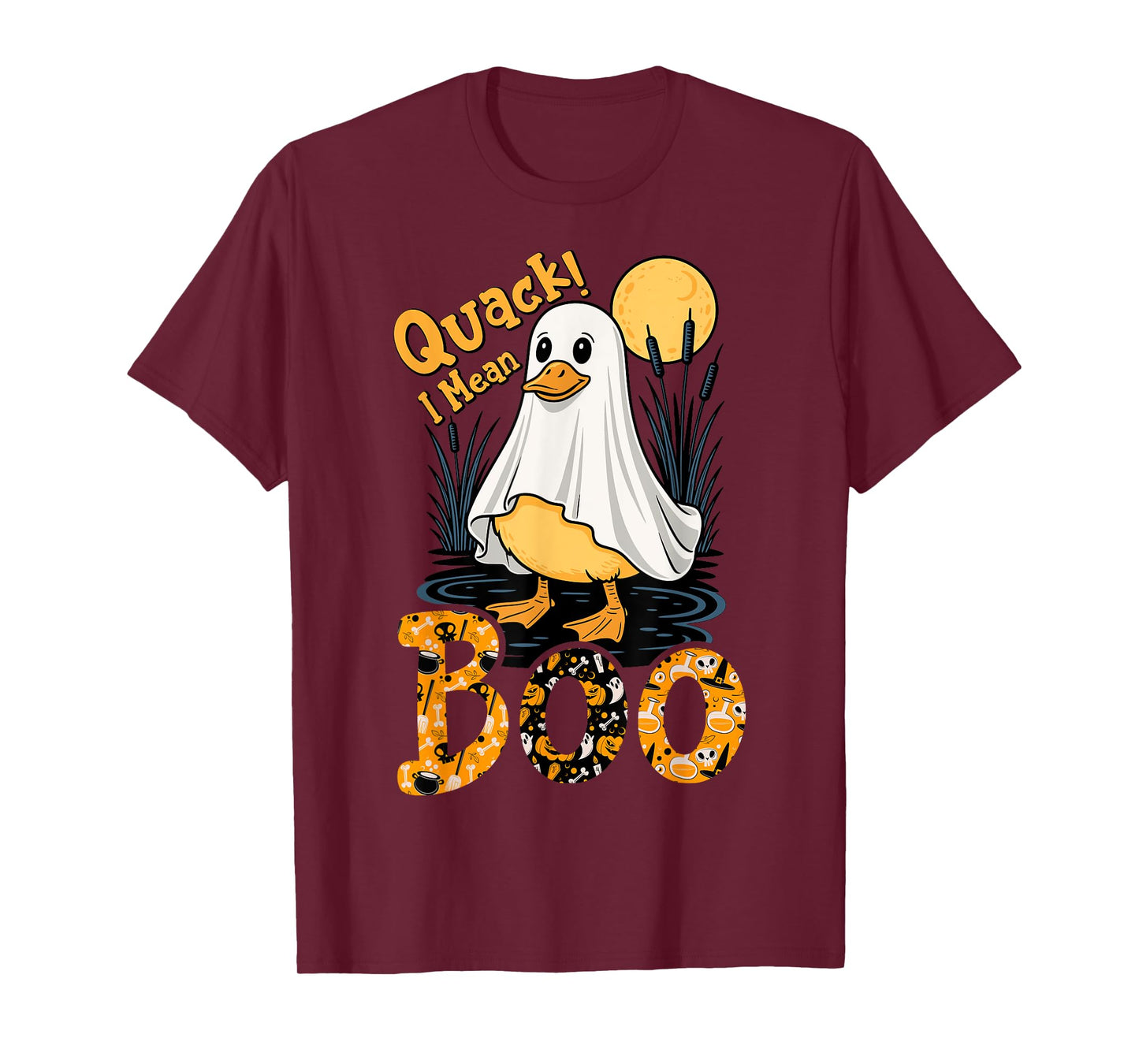 Quack I Mean Boo Duck Trick or Treat Spooky Halloween Party T-Shirt