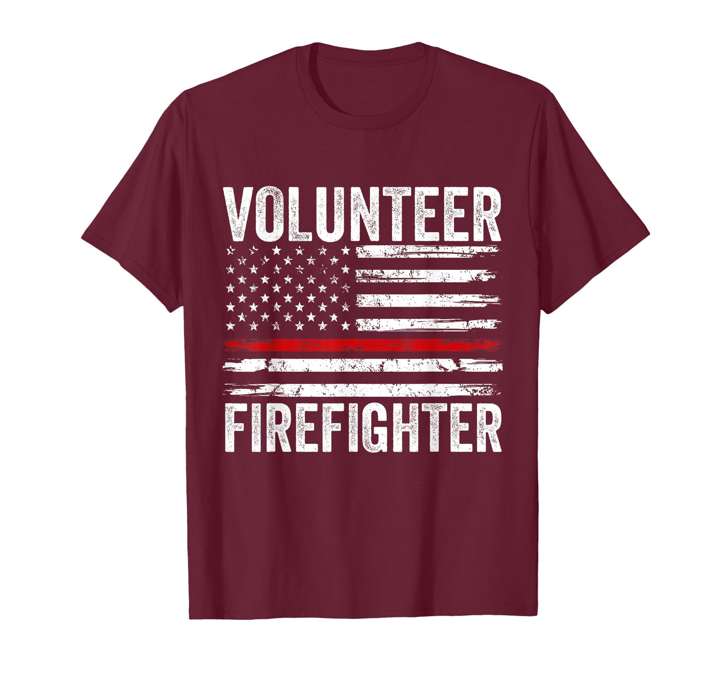 Volunteer Firefighter Men Women Funny Fireman Firewoman Dad T-Shirt