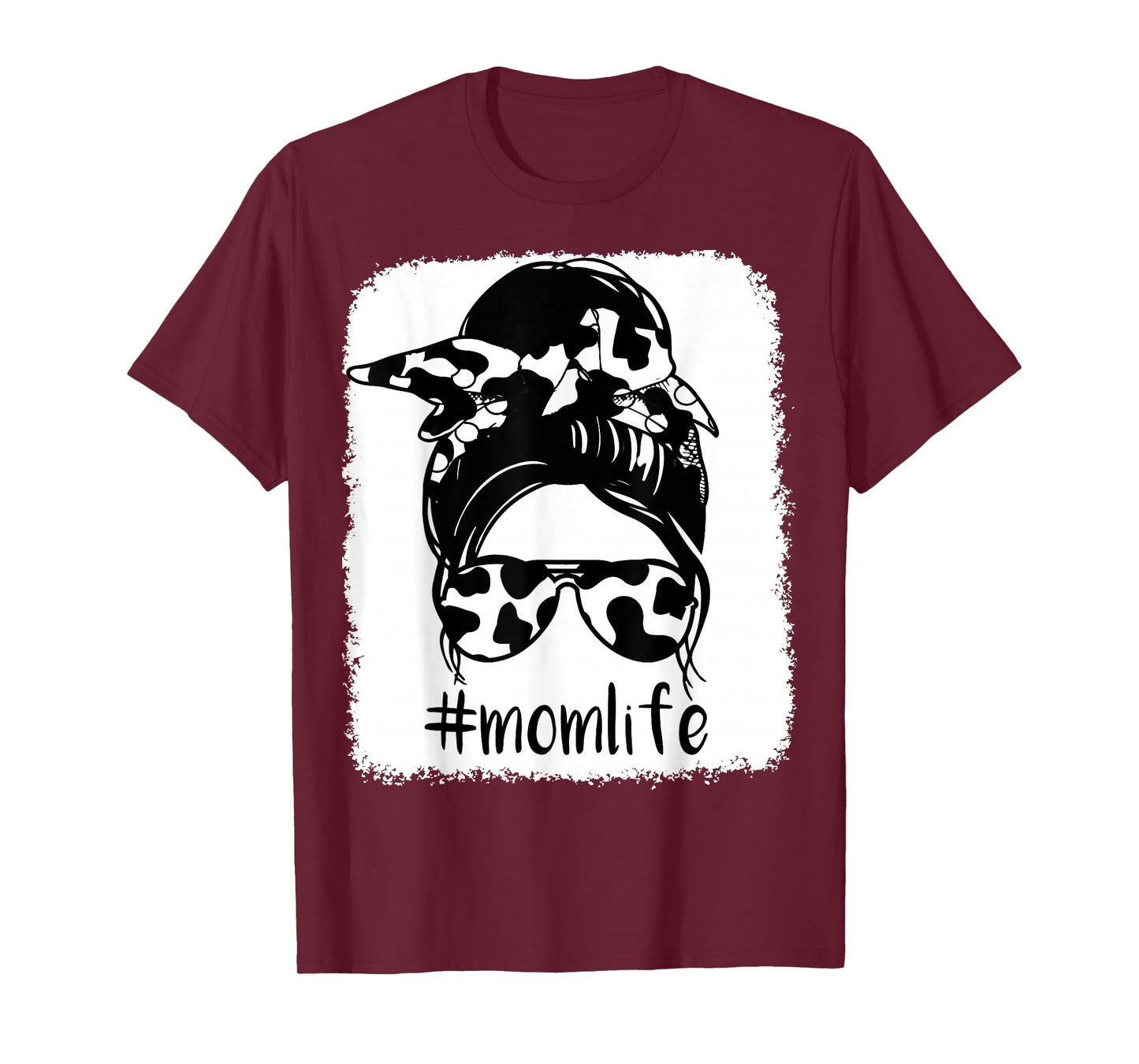 Cow-Print T Shirt Women Mom-Life Farm Heifer Mama Mother Day T-Shirt