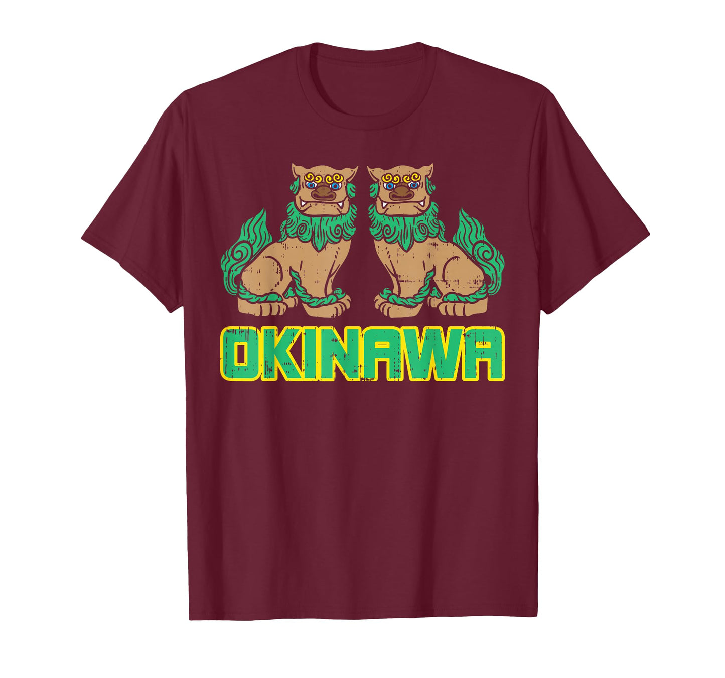 Okinawa Guardian Lion Shisa Japan Japanese Martial Arts Gift T-Shirt