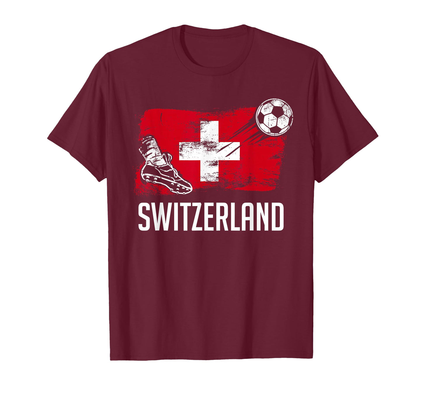 Switzerland Flag Jersey Swiss Soccer Team Swiss T-Shirt