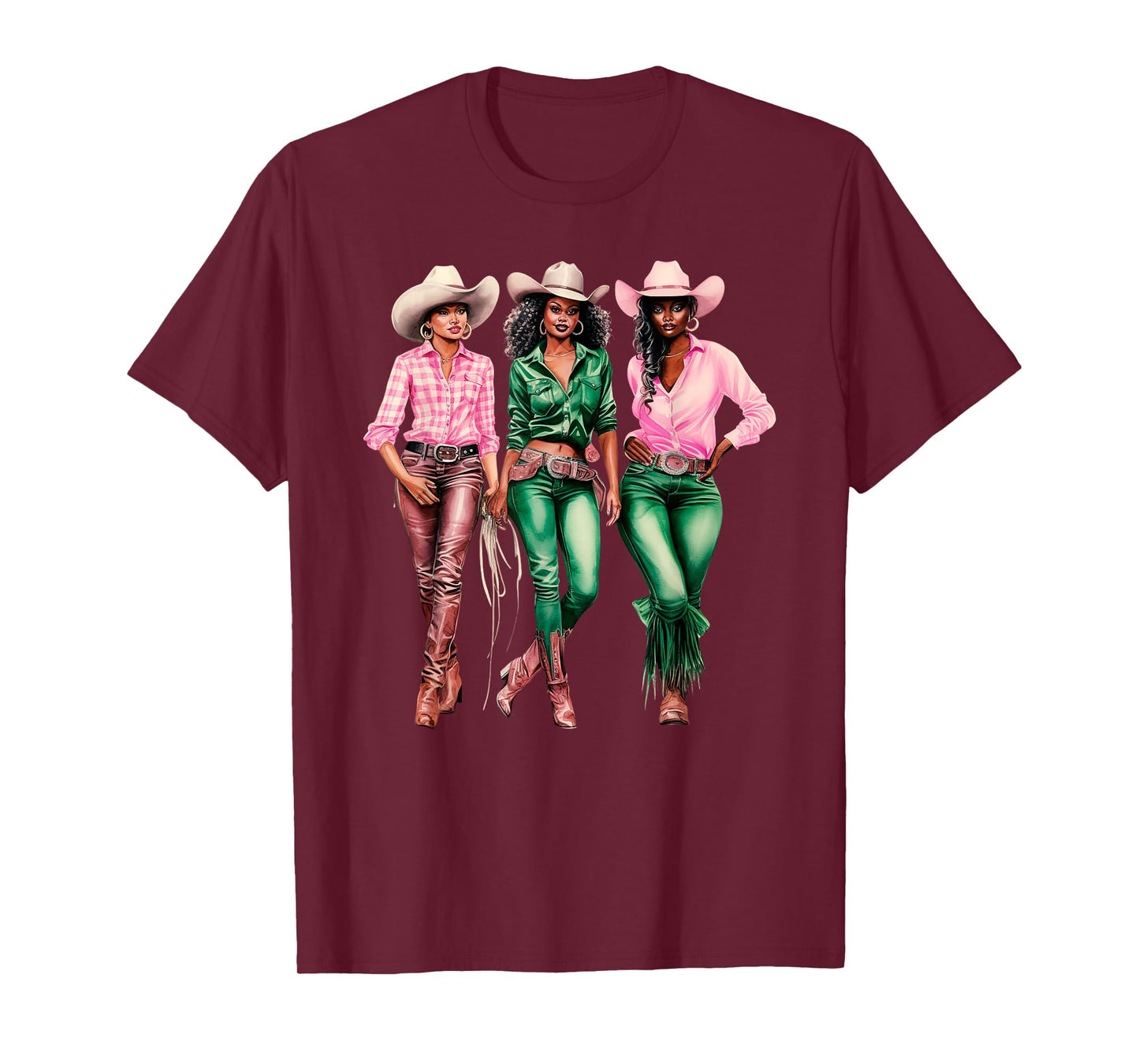 Black Cowgirl Western Rodeo Melanin Black History Texas T-Shirt