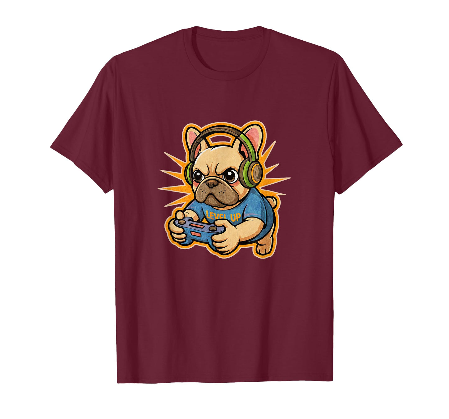 Funny Frenchie Gamer! Cute French Bulldog Gamer T-Shirt