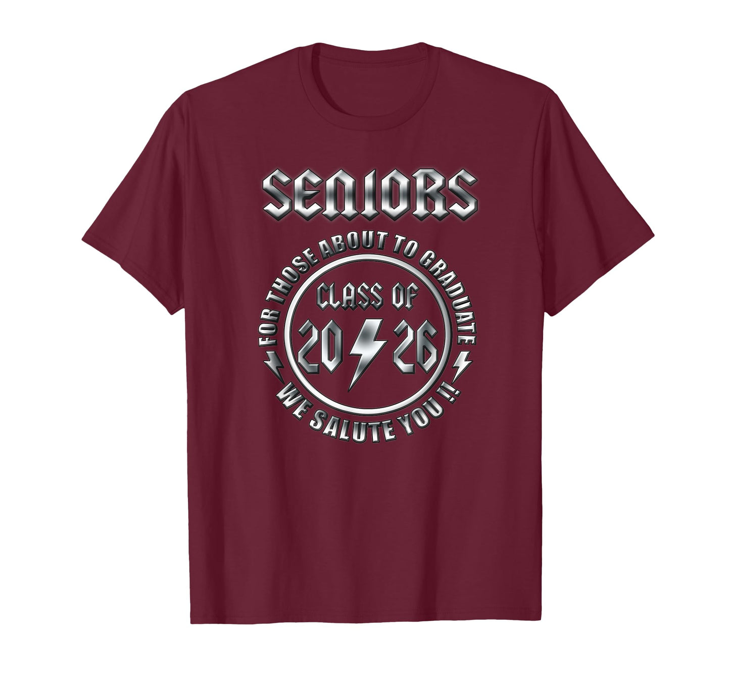 Senior 2026 Iconic Classic Rock Graduation Retro T-Shirt