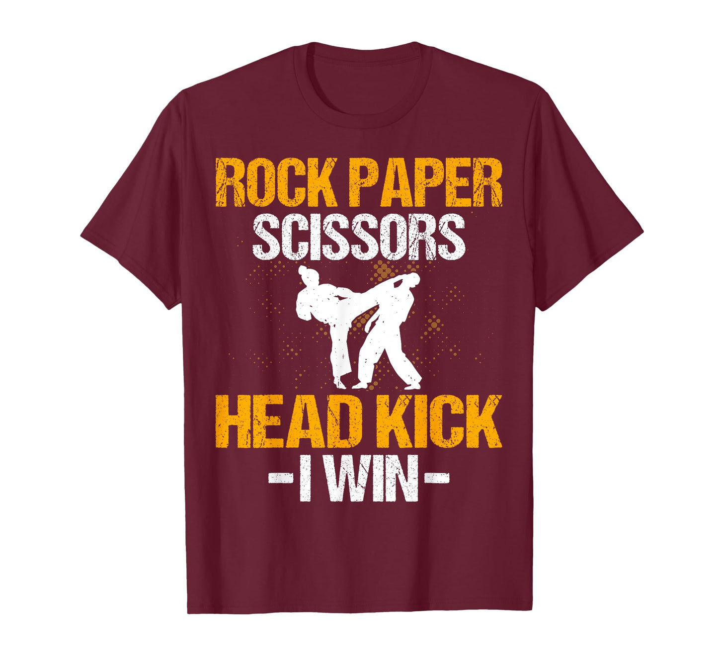 Rock Paper Scissors Headkick I Win - Martial Arts Taekwondo T-Shirt
