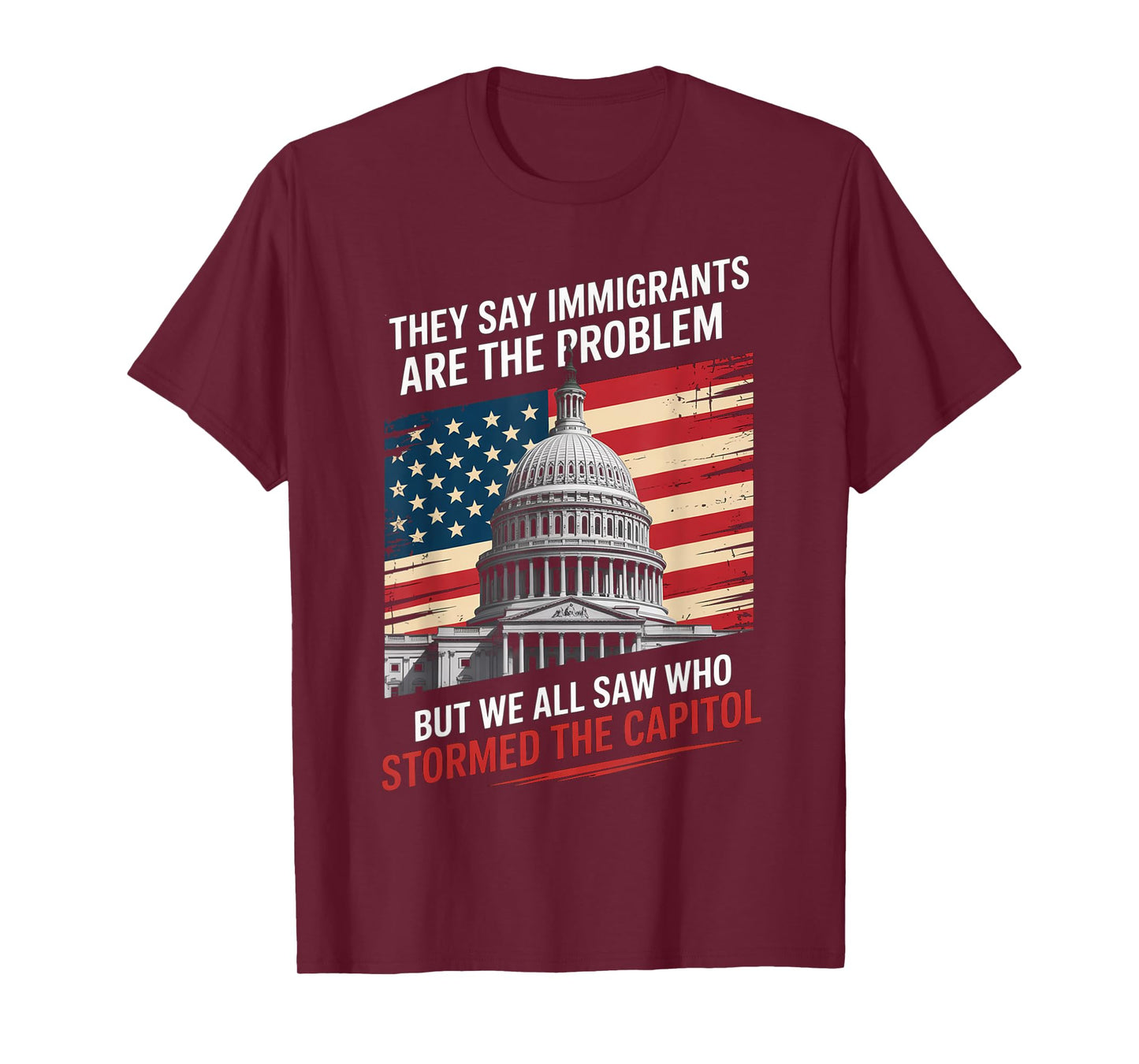 They Say Immigrants Are The Problem But We All Saw Stormed T-Shirt