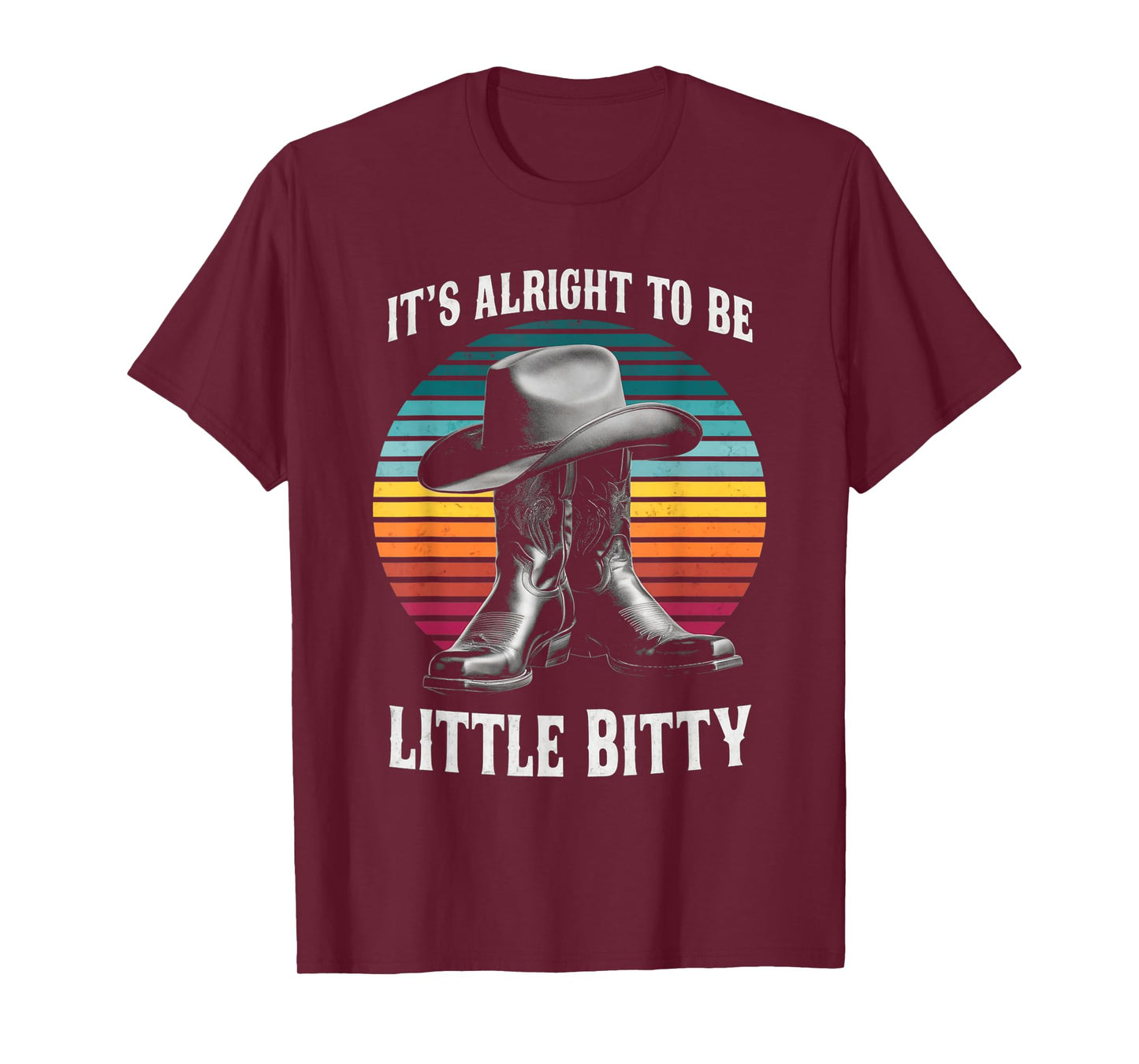 It's Alright To Be Little Bitty Retro Country Music Toddler T-Shirt