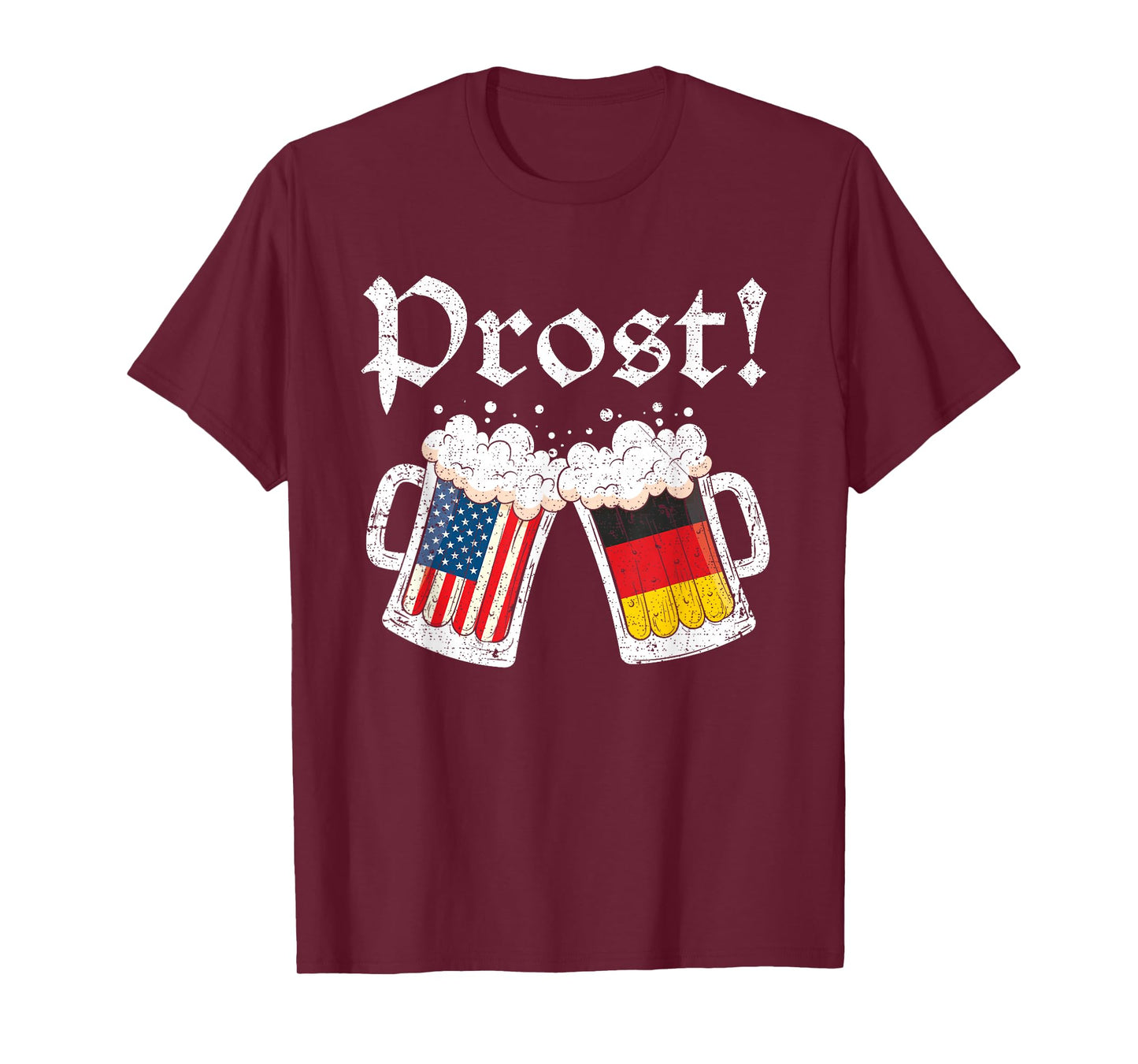 Oktoberfest Shirt American German Flag Beer Cheers T-Shirt