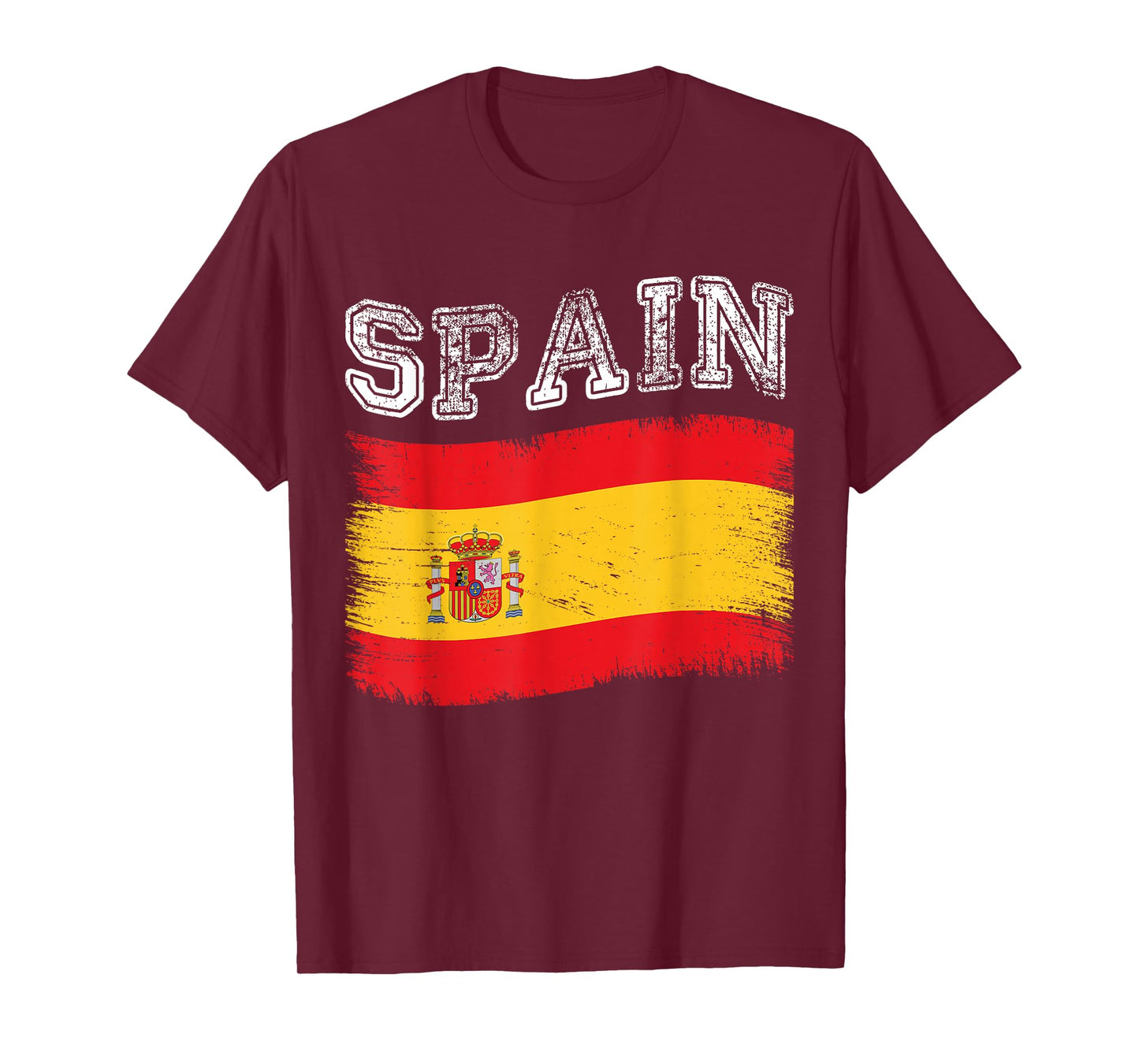 Spanish Flag Tourist Holiday Destination Spain Flag T-Shirt