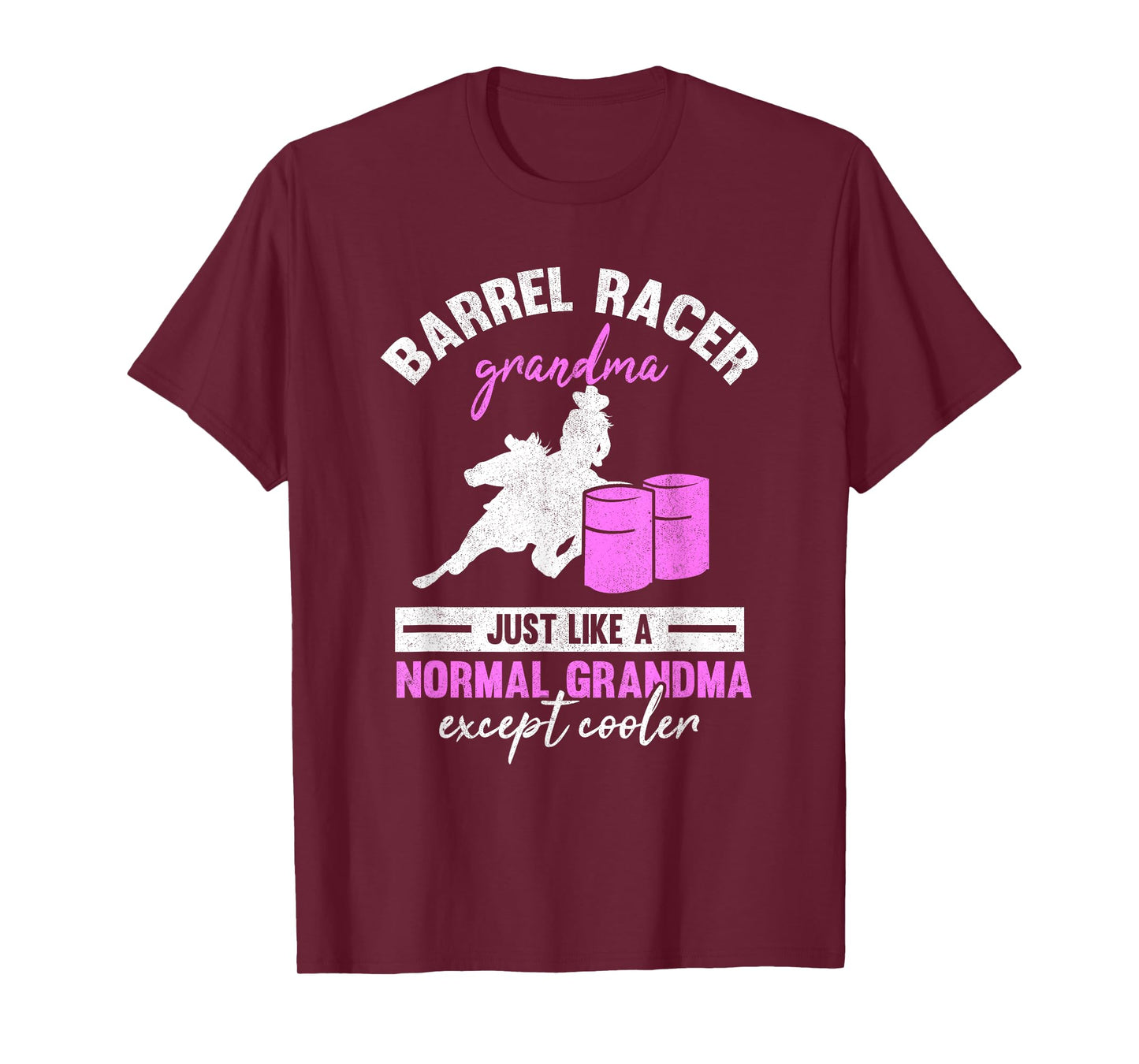 Barrel Racer Grandma Rodeo Grandmother Horse Barrel Racing T-Shirt