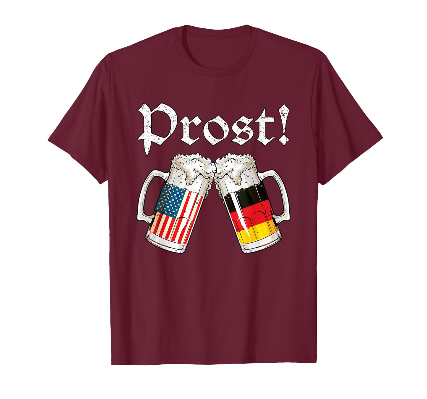 Oktoberfest American German Flag Beer Prost T-Shirt