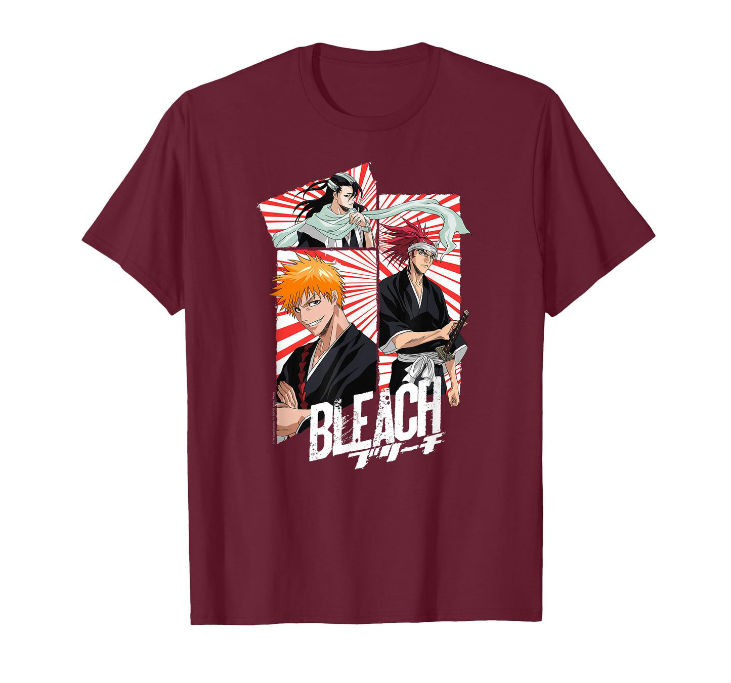 Bleach 3 Panel Mask and Scarf Anime T-Shirt