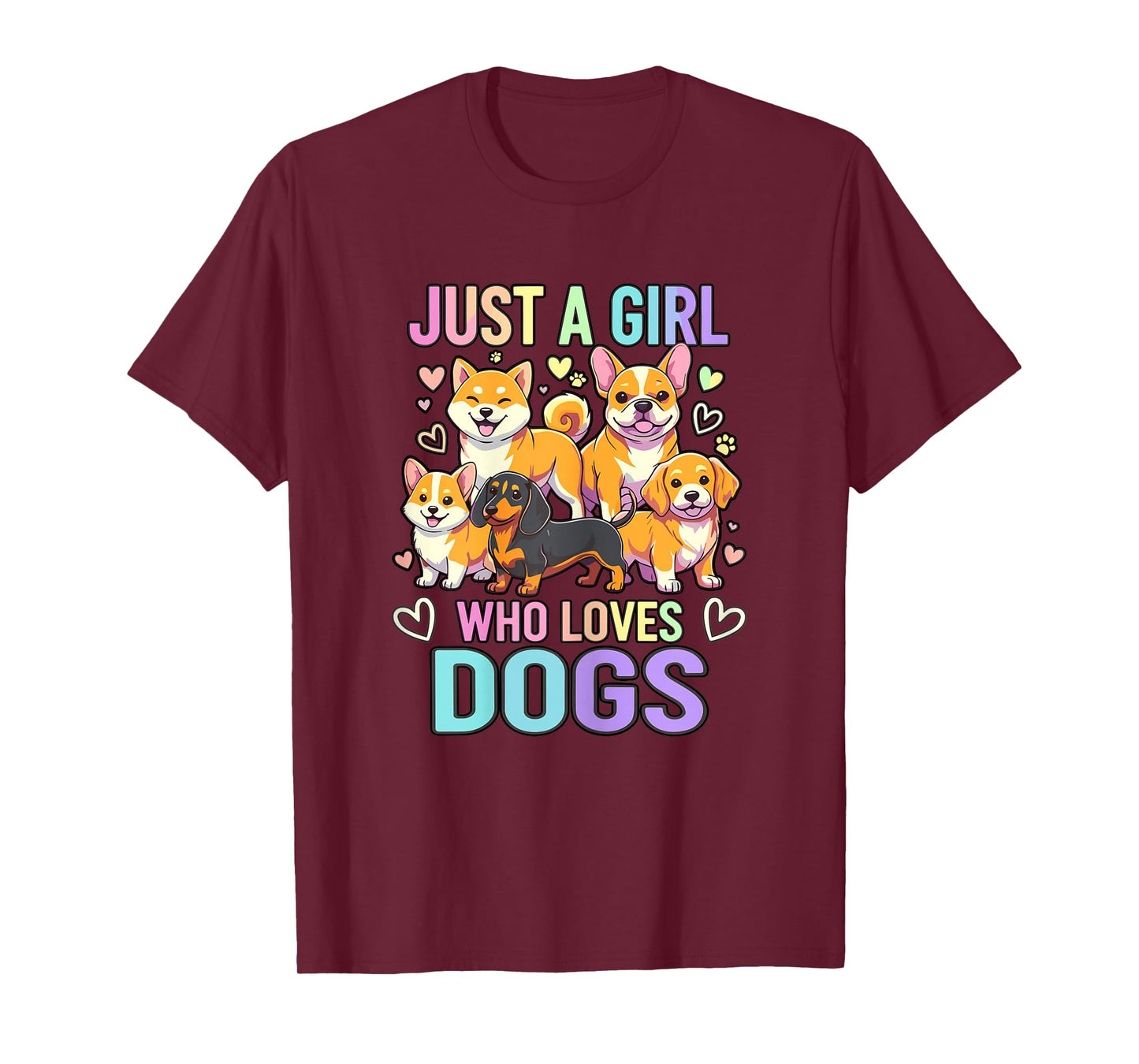 Puppy Dog Lover Just A Girl Who Loves Dogs T-Shirt