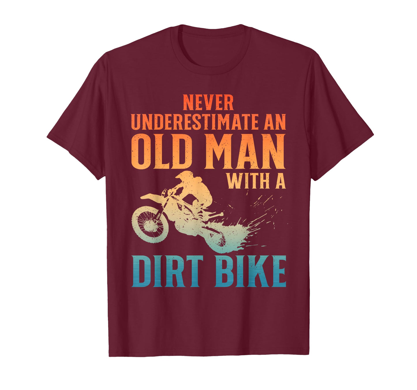 Dirt Bike Art for Men Grandpa Dad Dirtbike Dirt Bike Lover T-Shirt