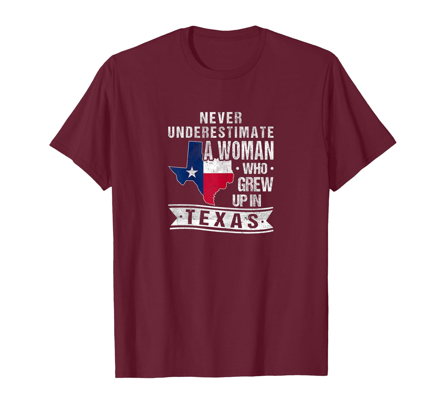 Texas Flag Map Vintage Texas Girl T-Shirt