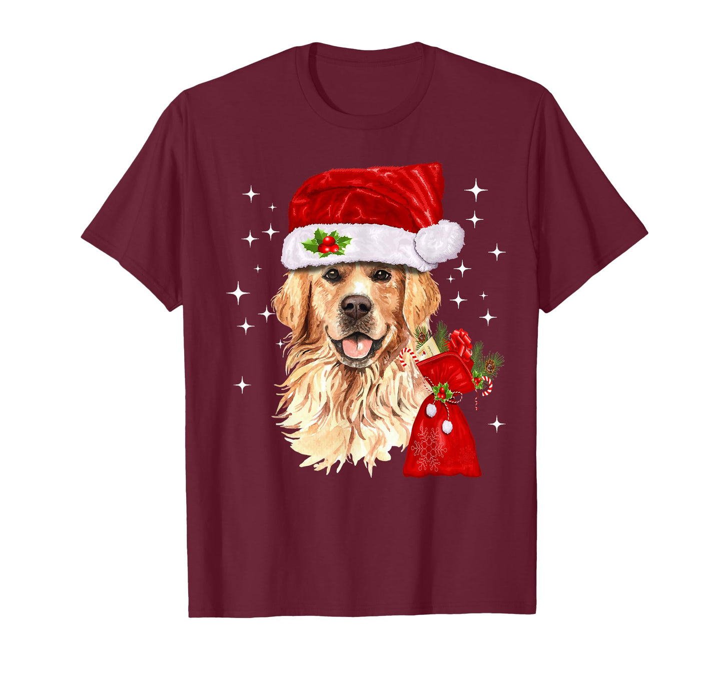 Golden Retriever Christmas Dog Lover T-Shirt