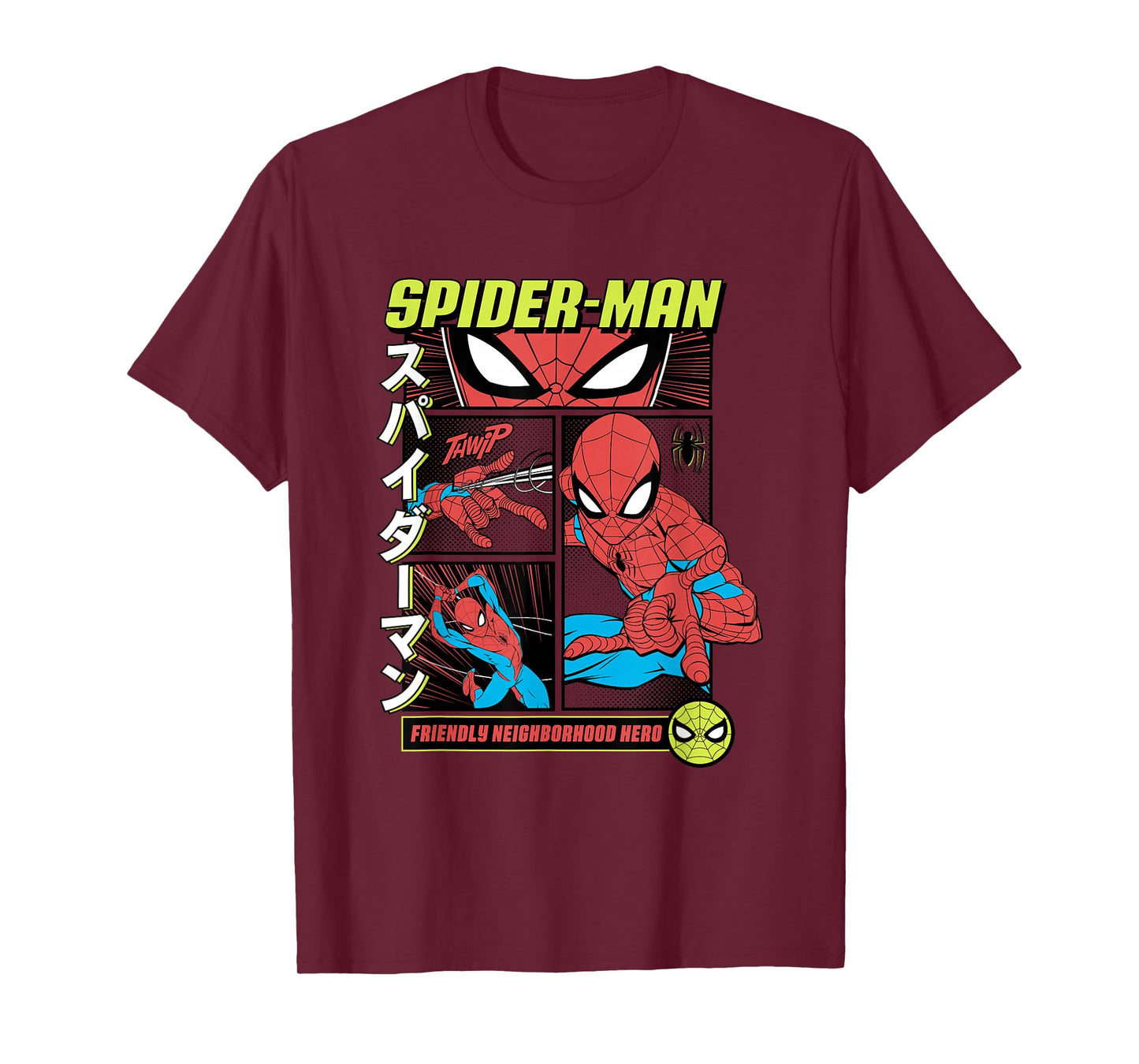 Marvel Comics Spider-Man Manga Style Hero T-Shirt