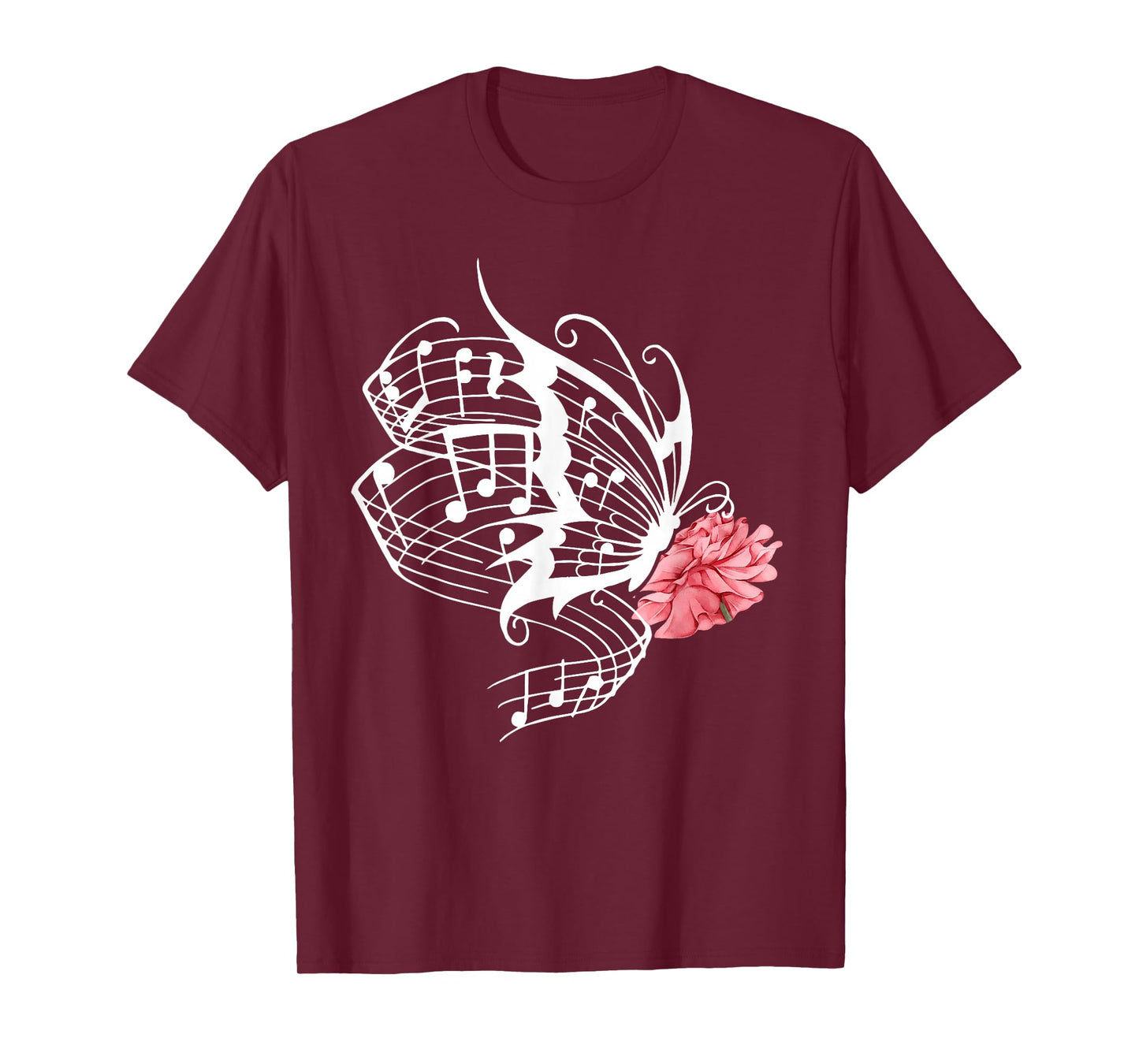 Music Butterfly Music Note Music Teacher Lover T-Shirt