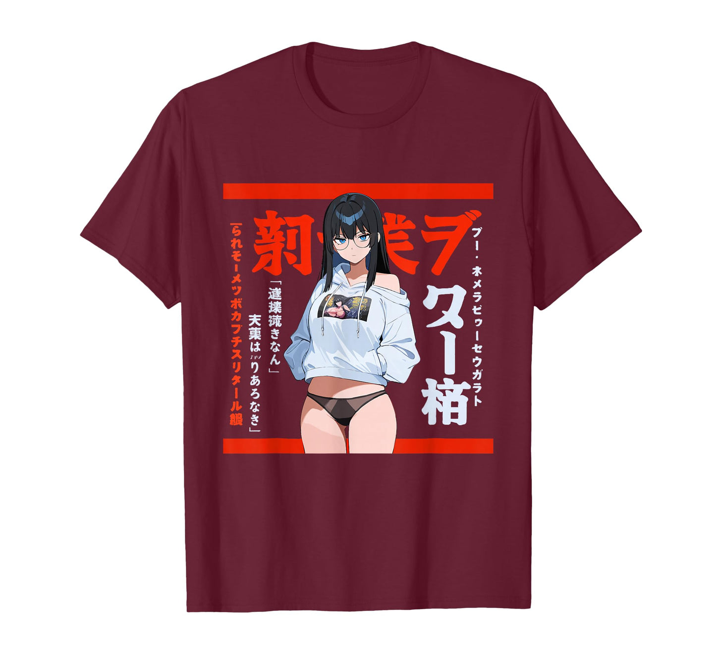 Waifu Sexy Anime Girl Model Cover Page Japanese Style T-Shirt
