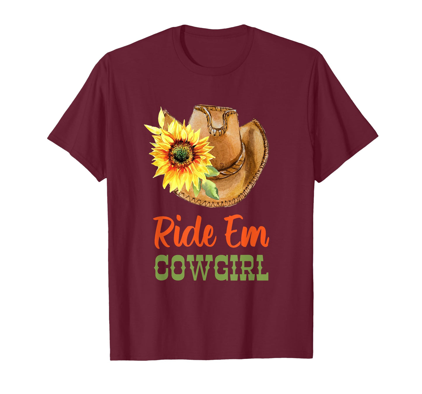 Country Cowgirl Hat - Ride Em Cowgirl T-Shirt