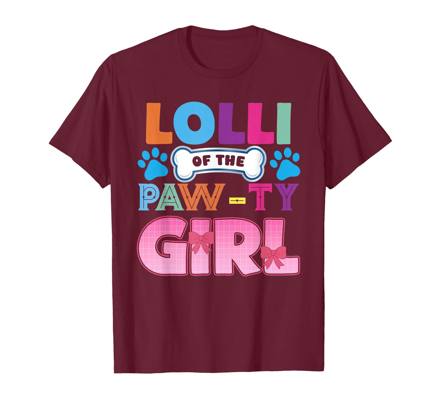 Lolli of The Paw-Ty Girl Birthday Family Matching Party T-Shirt